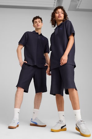 PREMIUM ESS Jacquard Long Line Relaxed Shorts 11" Unisex, New Navy, extralarge-GBR